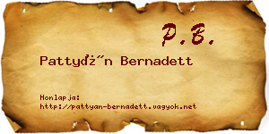 Pattyán Bernadett névjegykártya